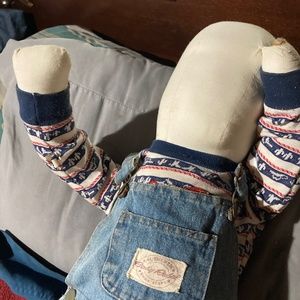 Haunted Amish, faceless doll, as large as a toddler.